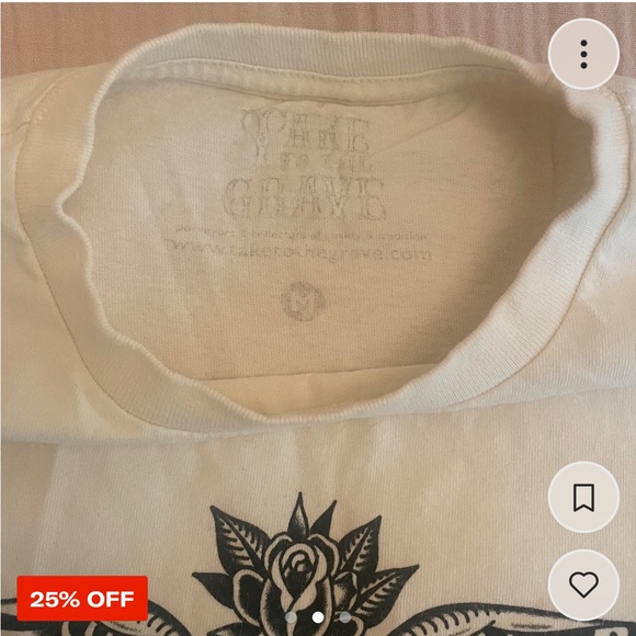 Take to the Grave Vintage Graphic Long Sleeve - Medium - Picture 2 of 3